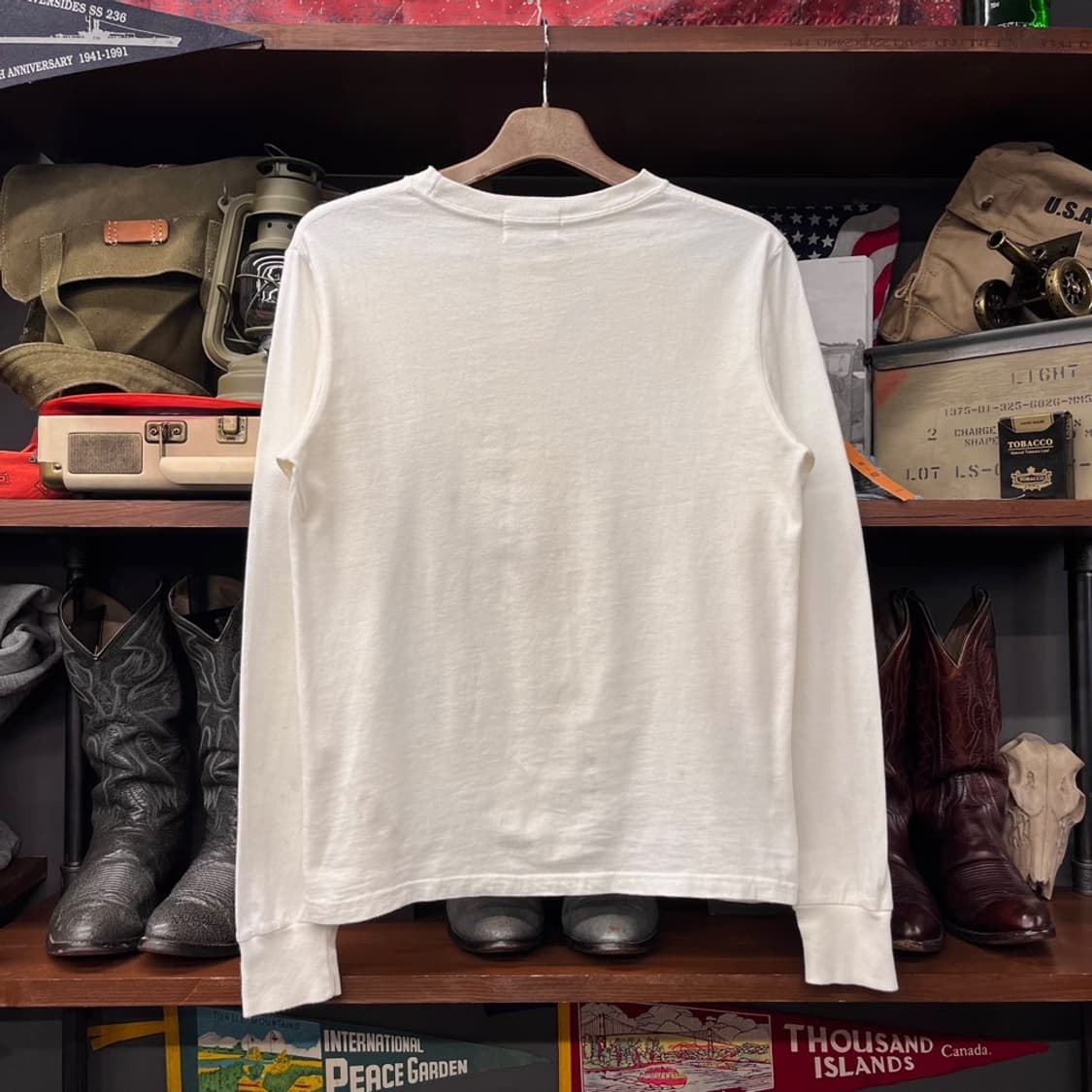 아비렉스 A-75 에어로 스페이스 프린팅 롱슬리브 N462 상품이미지2