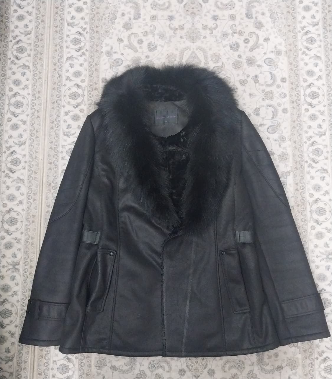 Olivia Lauren 블랙 여우 퍼 코트 90 상품이미지1