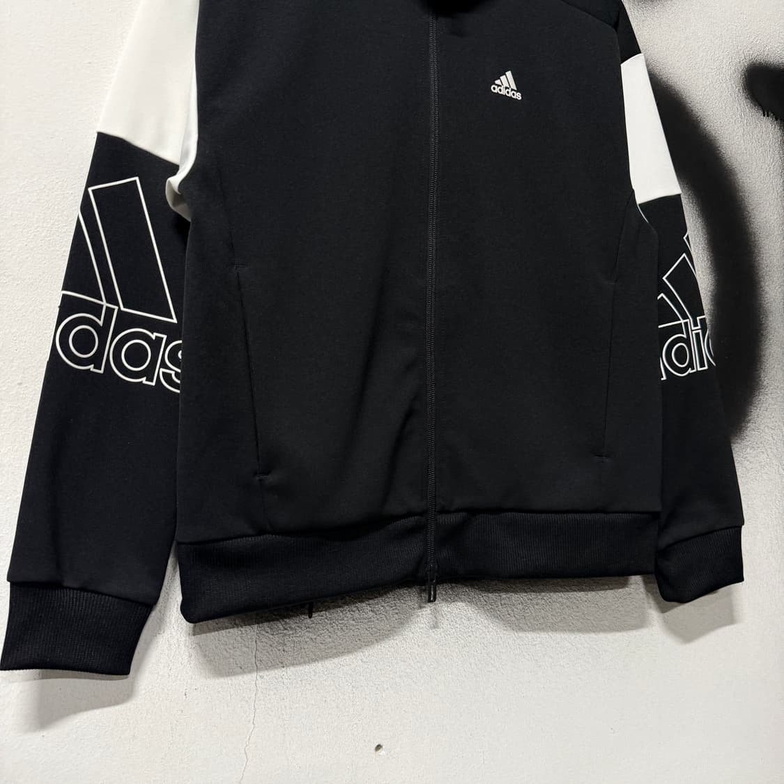 아디다스 올드스쿨 범고래 배색 투웨이 집업 져지 자켓 상품이미지4
