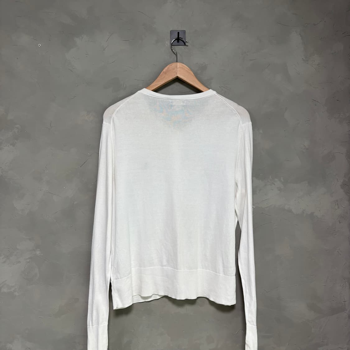 폴로 랄프로렌 신형 워셔블 피마코튼 니트 가디건 화이트 상품이미지4