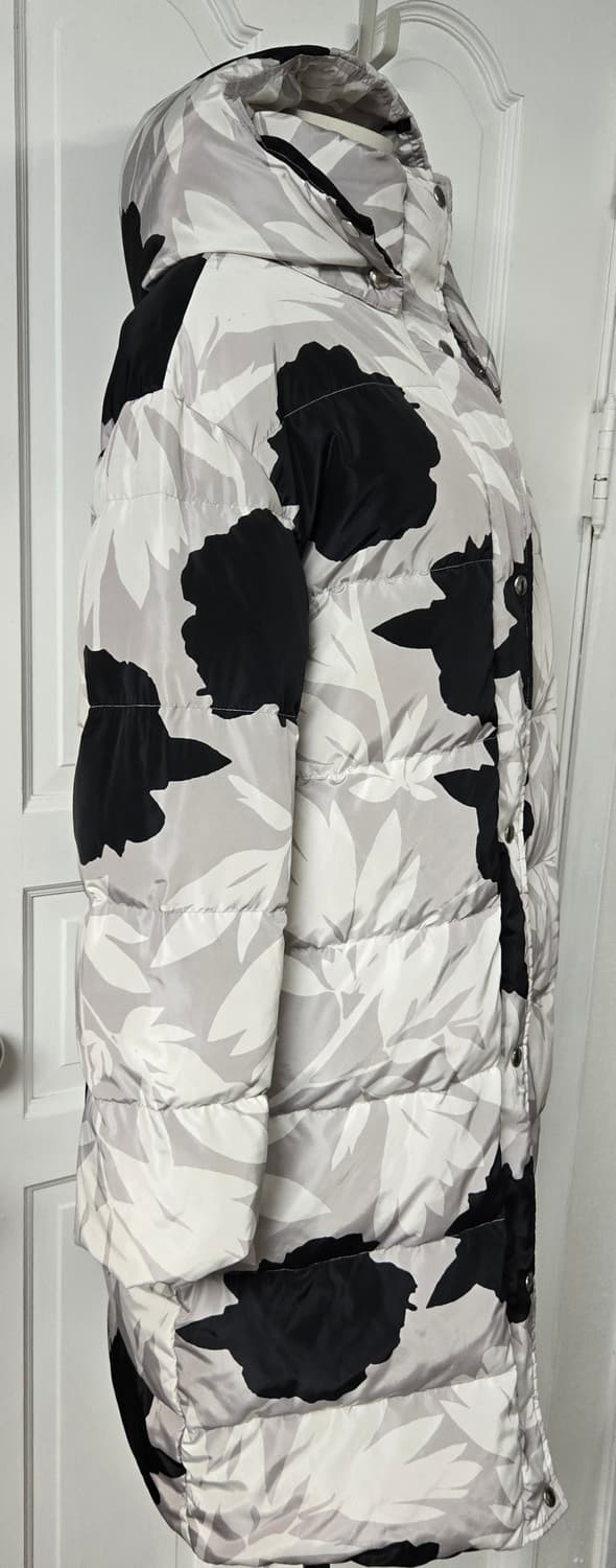 마리메꼬 플라워 패턴 롱패딩 상품이미지3