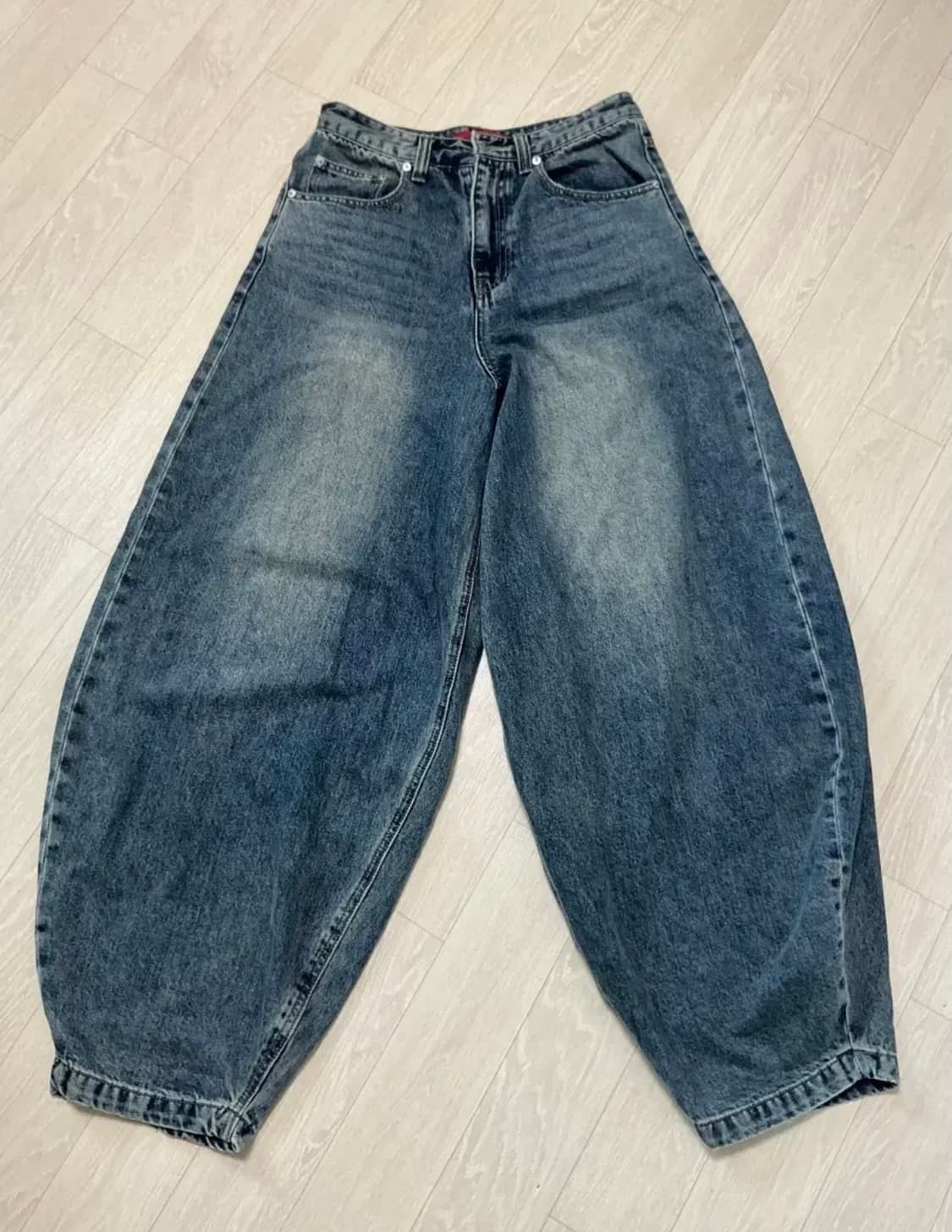 기철 벌룬핏 데님[S] (BROWN TIN WASHED) 상품이미지4