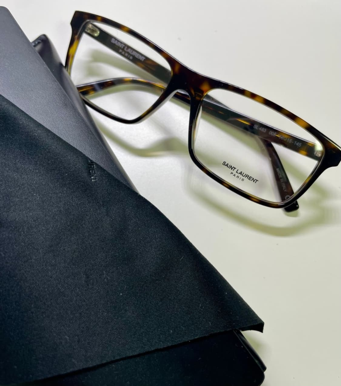 생로랑 긱시크 호피 뿔테 안경 상품이미지1