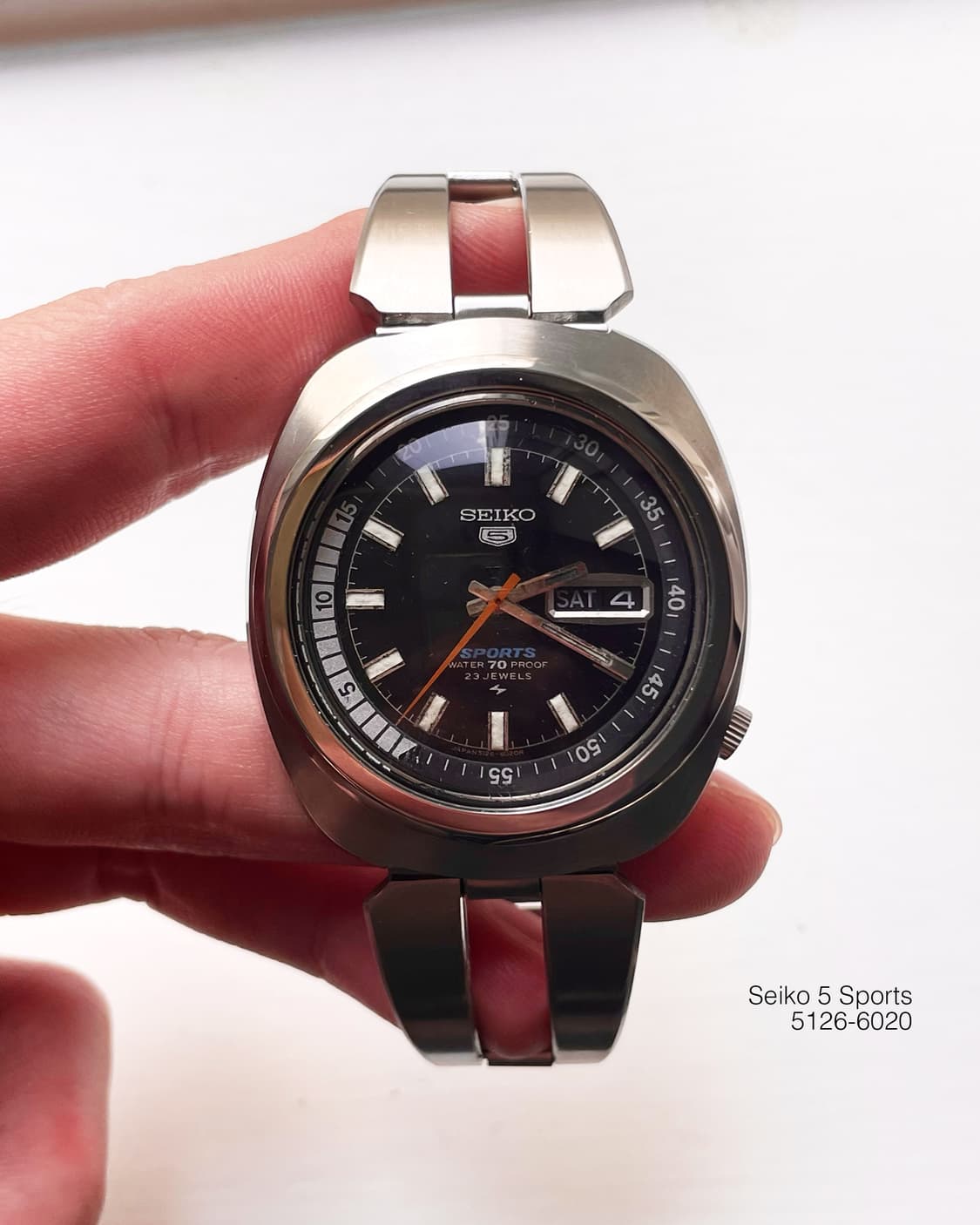세이코 5 스포츠 JDM 5126-6010 빈티지 오토매틱 시계 상품이미지2