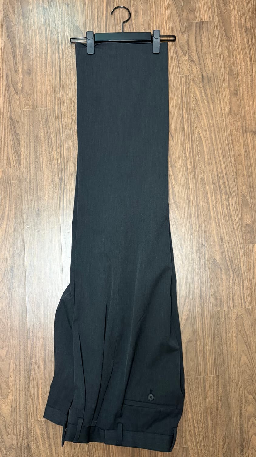 무탠다드 리얼 와이드 히든 밴딩 슬랙스 [차콜 그레이] 28 상품이미지2