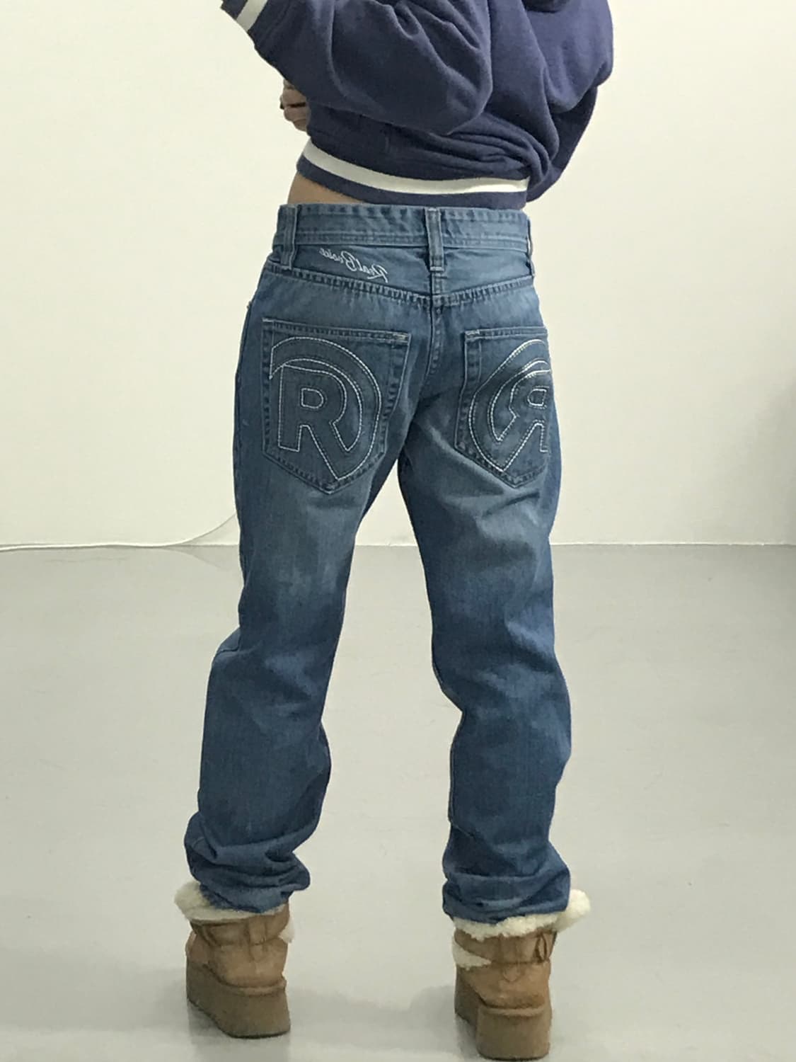 Real Bvoice R-Embroidery Vintage Denim 상품이미지3