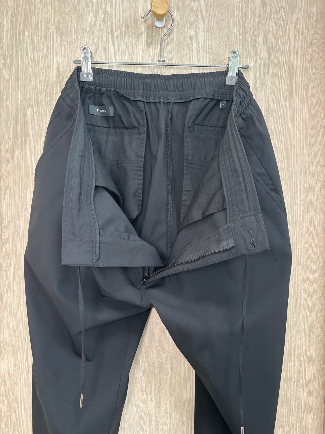 띠어리 Hunter 뉴테일러2 백밴딩 울팬츠34"/블랙 상품이미지4