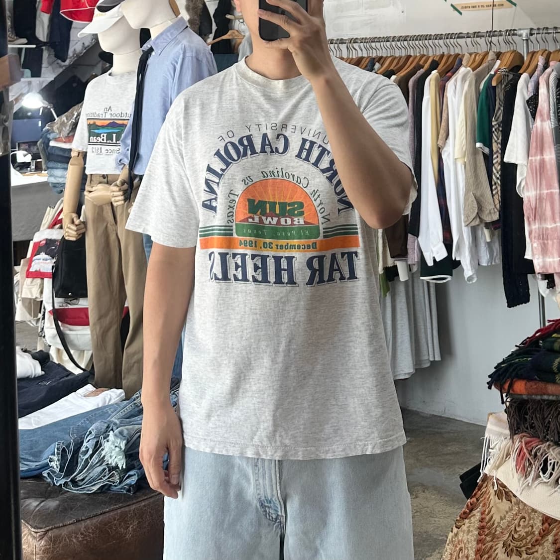(착용컷) 90's All Sport 프린팅 반팔 티셔츠 (100) 상품이미지3