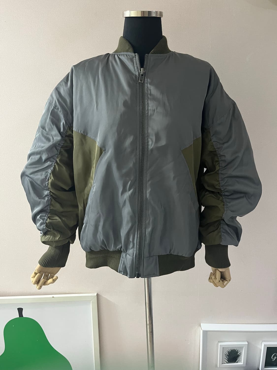 ENVYM  카키배색집업점퍼 상품이미지8