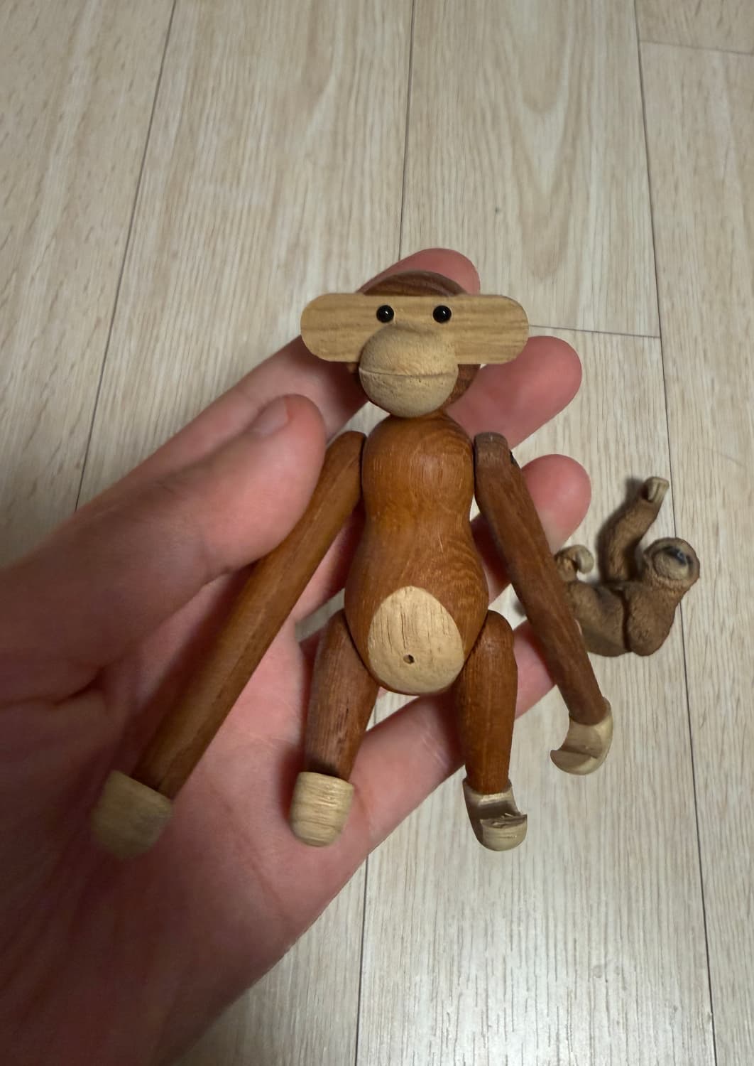 우드 원목 원숭이 목각 나무 인형 장식품 상품이미지1