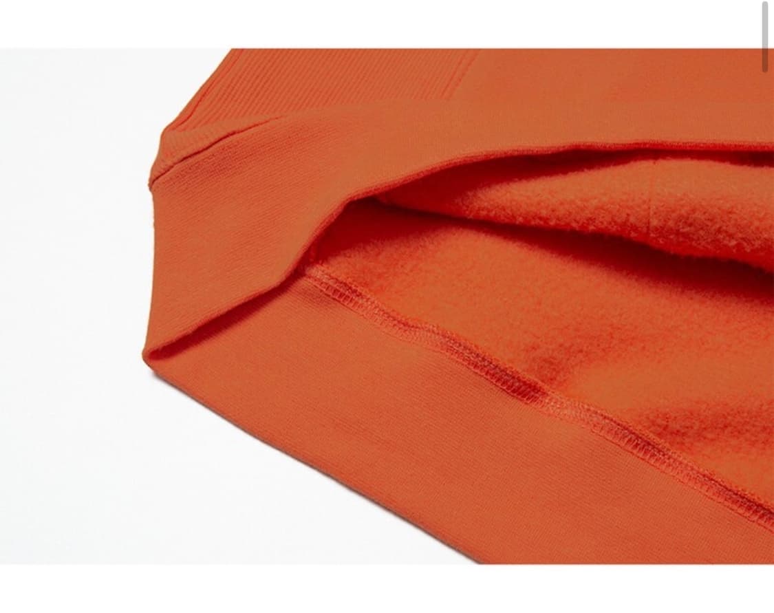 챈스챈스 기모 후드 오렌지 상품이미지3