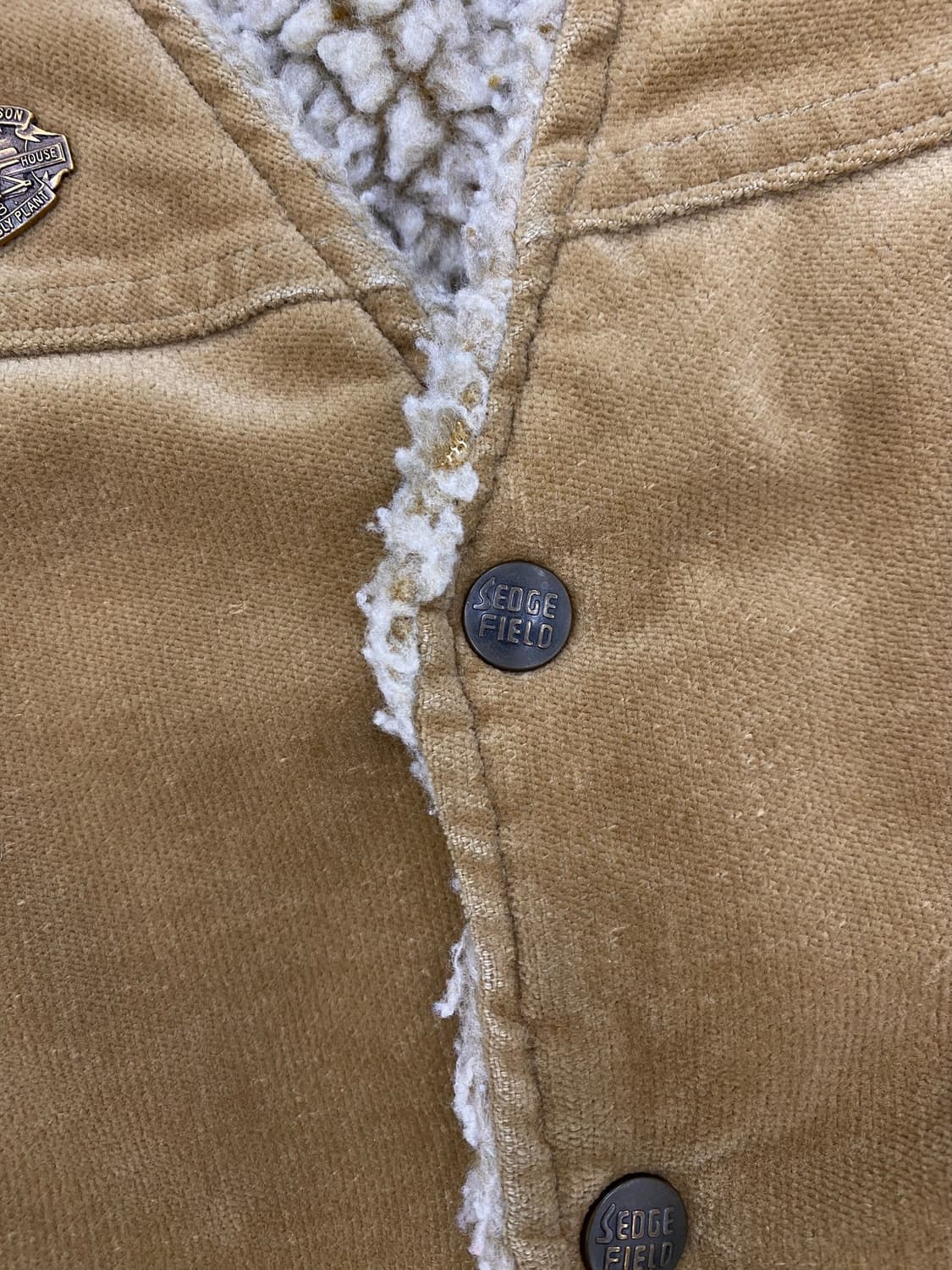 8-90's Sedgefield 코튼 쉐르파 베스트  상품이미지4
