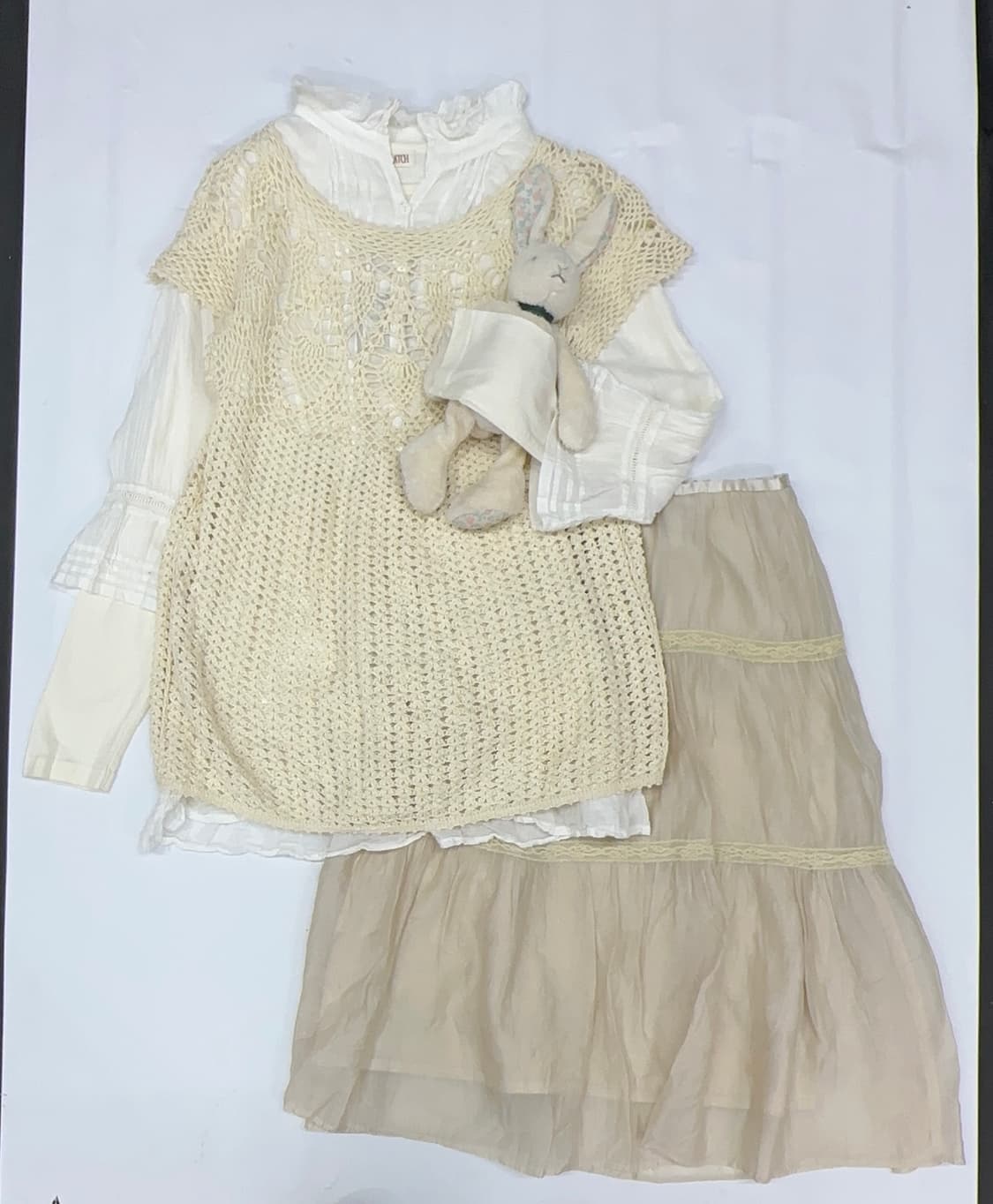 🤎하구미의 페어리 라떼갸루 코디세트🤎러블리 모리걸 레이스 블라우스  상품이미지2