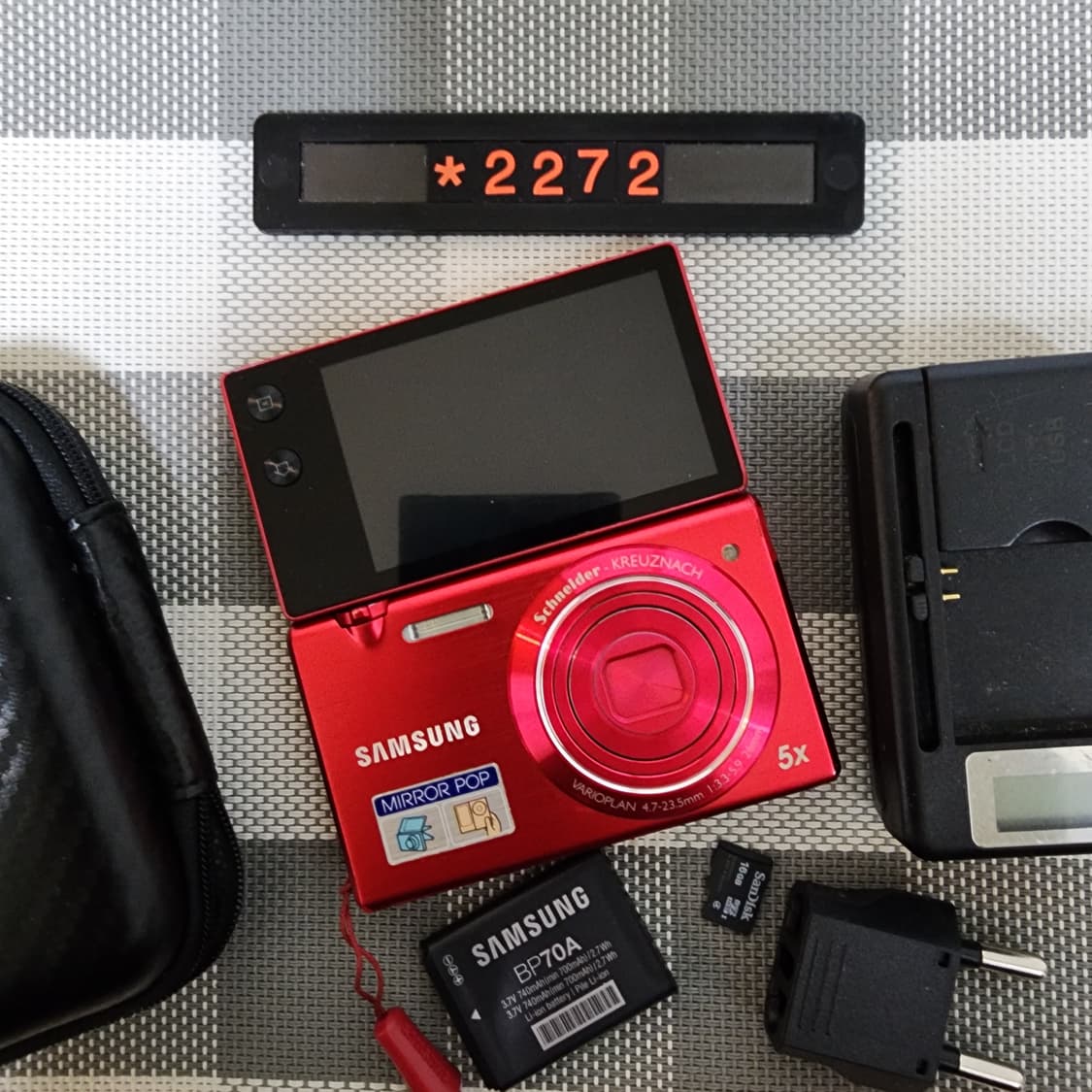 삼성 MV 800 디지털카메라 레드바디 파우치포함 상품이미지7