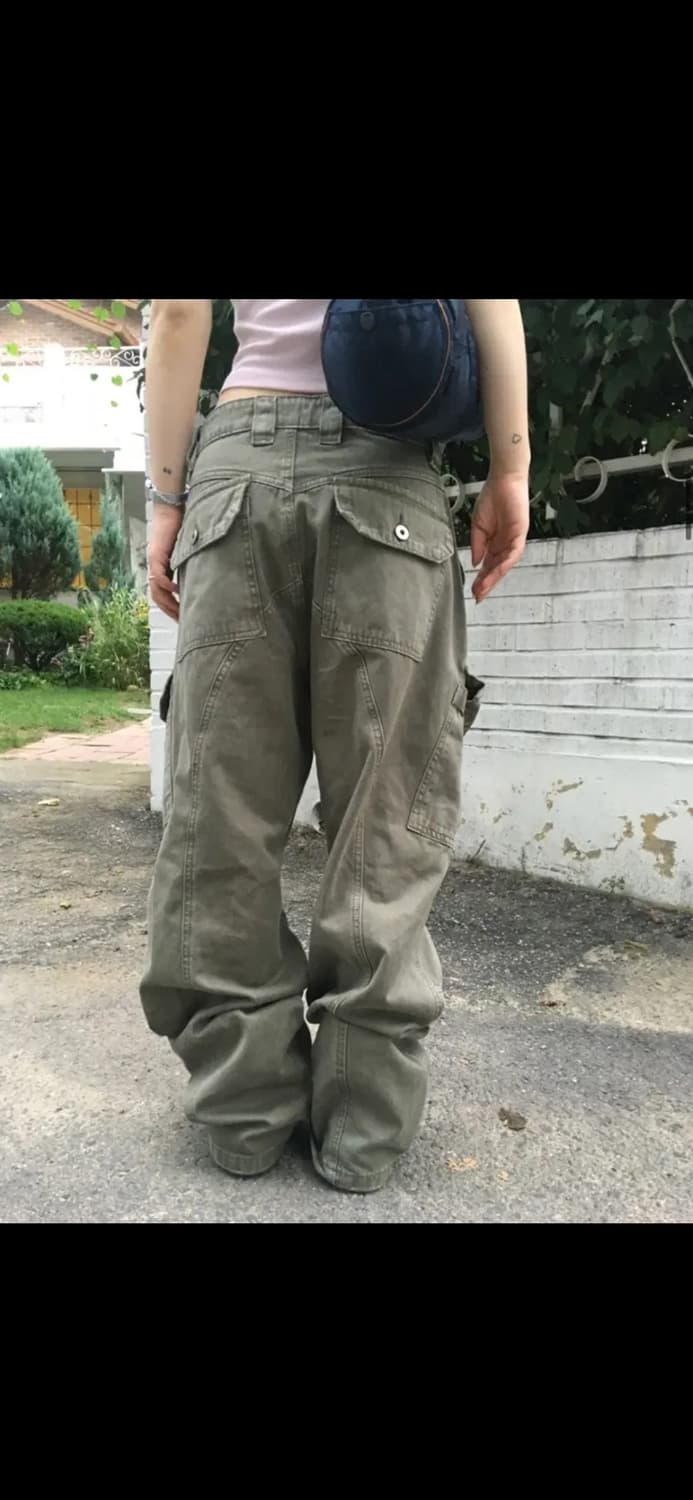 아워캐비넷 카고팬츠 deep dying cargo pants (카키) 상품이미지4