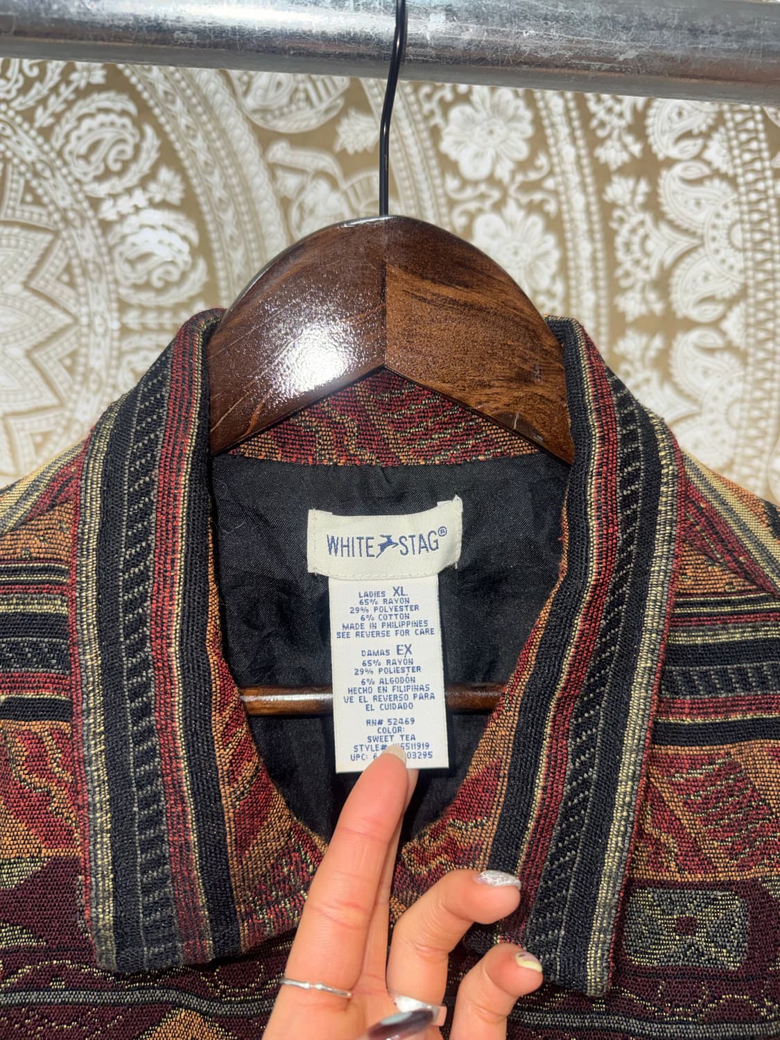 White stag 빈티지 에스닉패턴 자켓  상품이미지5