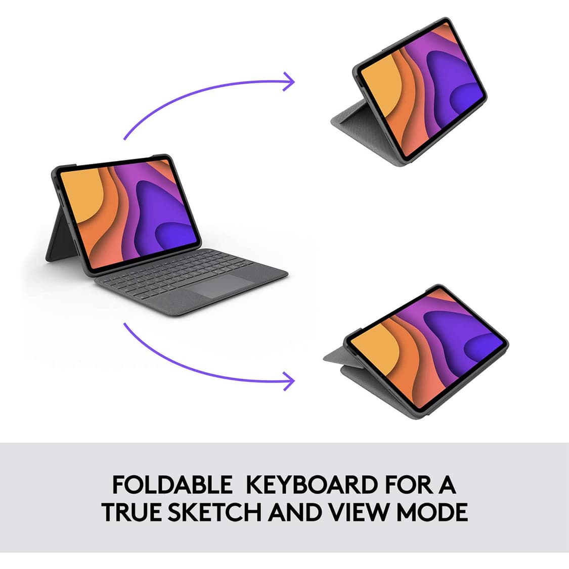 로지텍 폴리오터치 아이패드 에어4 5세대 11 M2 M3 키보드 케이스/ 상품이미지5