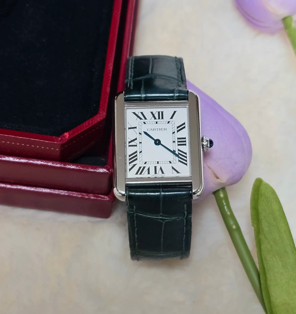 까르띠에 탱크솔로스몰 스틸 시계 (W5200005) 정품 상품이미지4