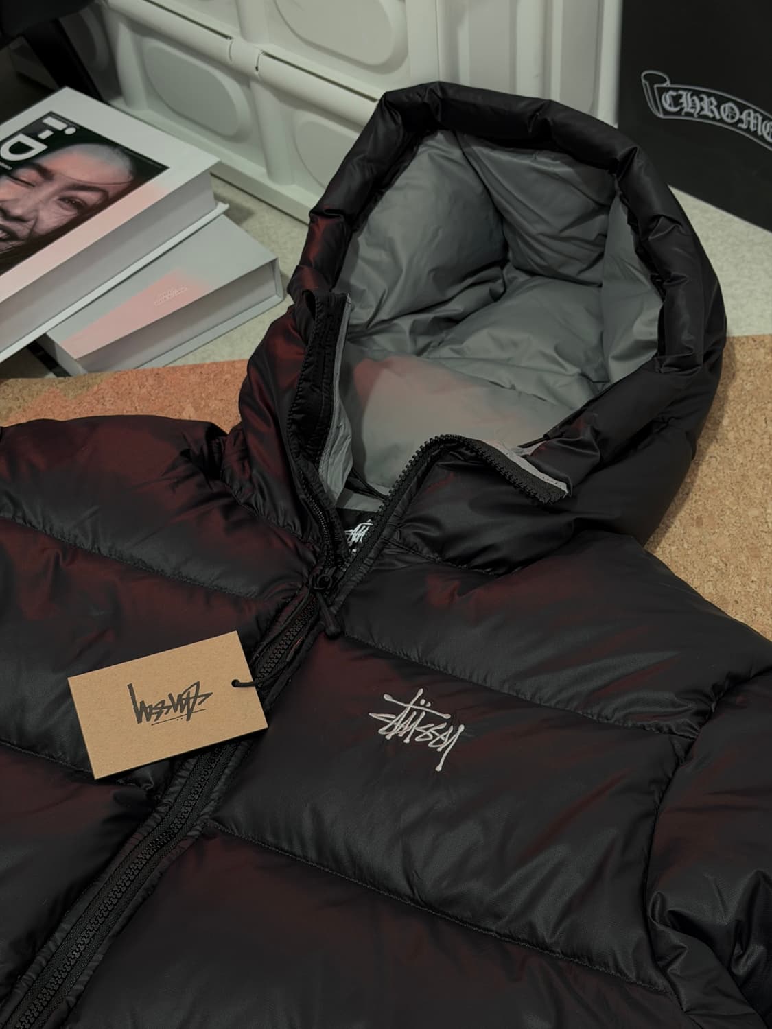 스투시 마이크로 립스탑 다운 파카 제트 블랙 상품이미지8