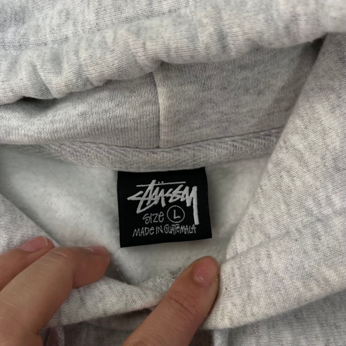 100 스투시 베이직 오트밀 후드티 상품이미지4