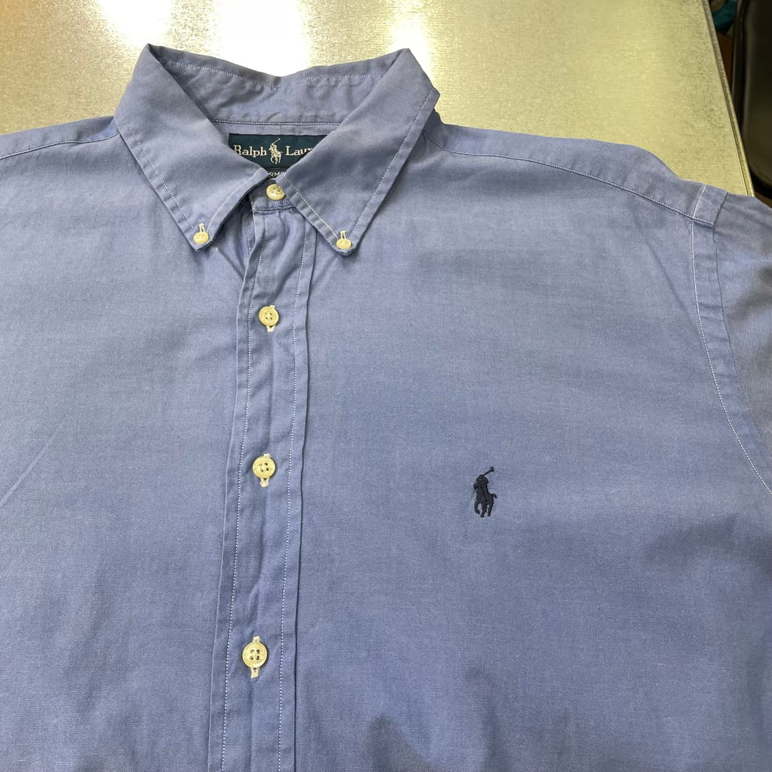 (17) POLO 폴로 랄프로렌 솔리드 셔츠 야머스핏 상품이미지7