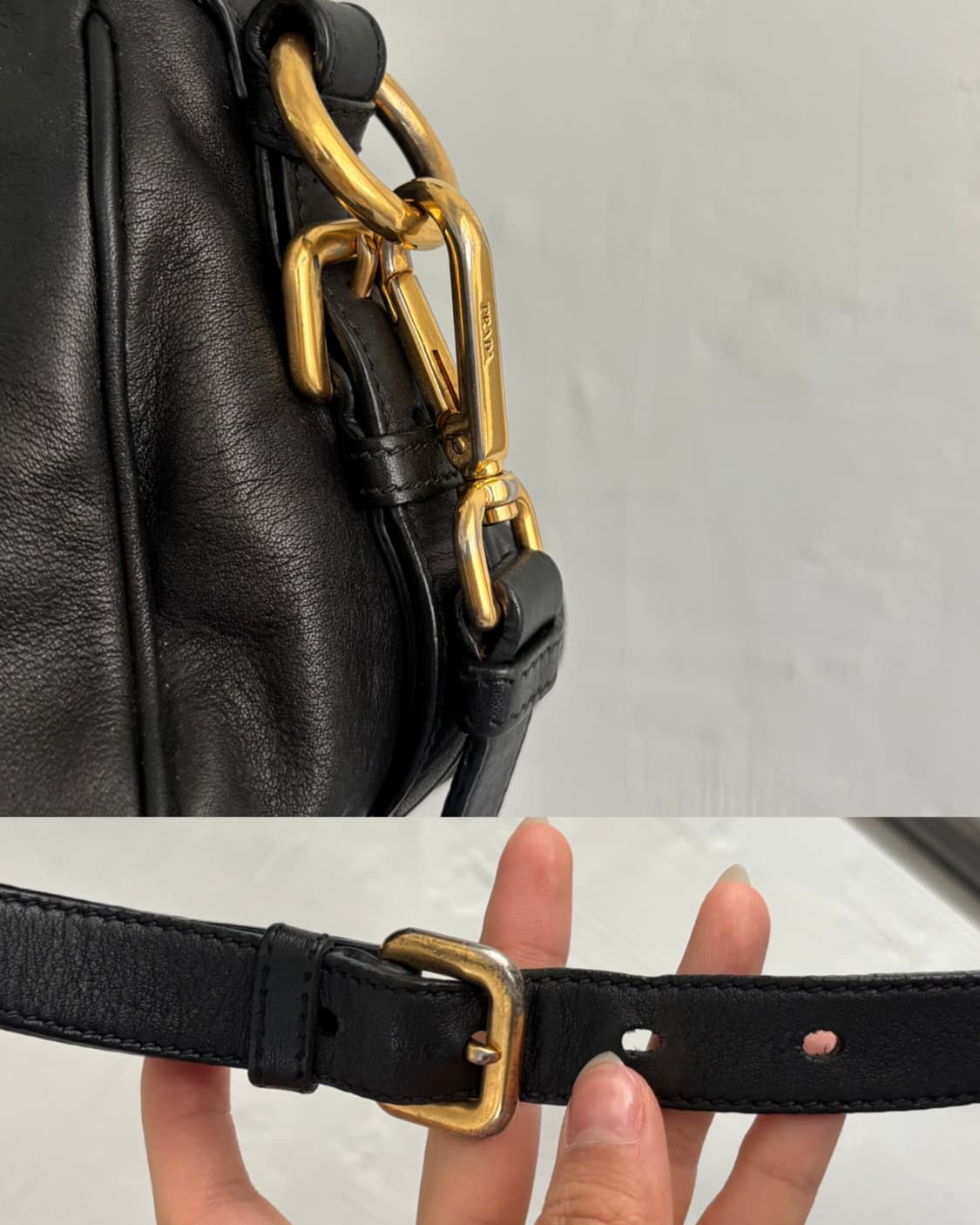 Prada 프라다 소프트 카프 버클 토트 백 상품이미지5