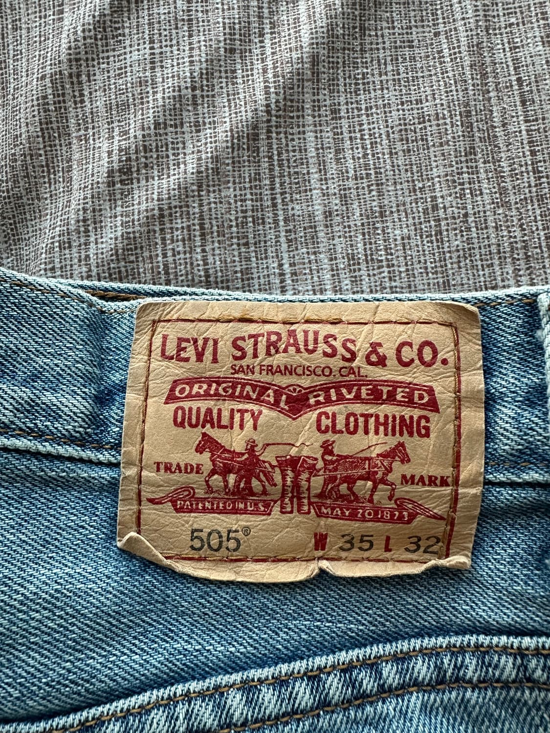 빈티지 리바이스 505 레귤러 핏 데님 상품이미지3