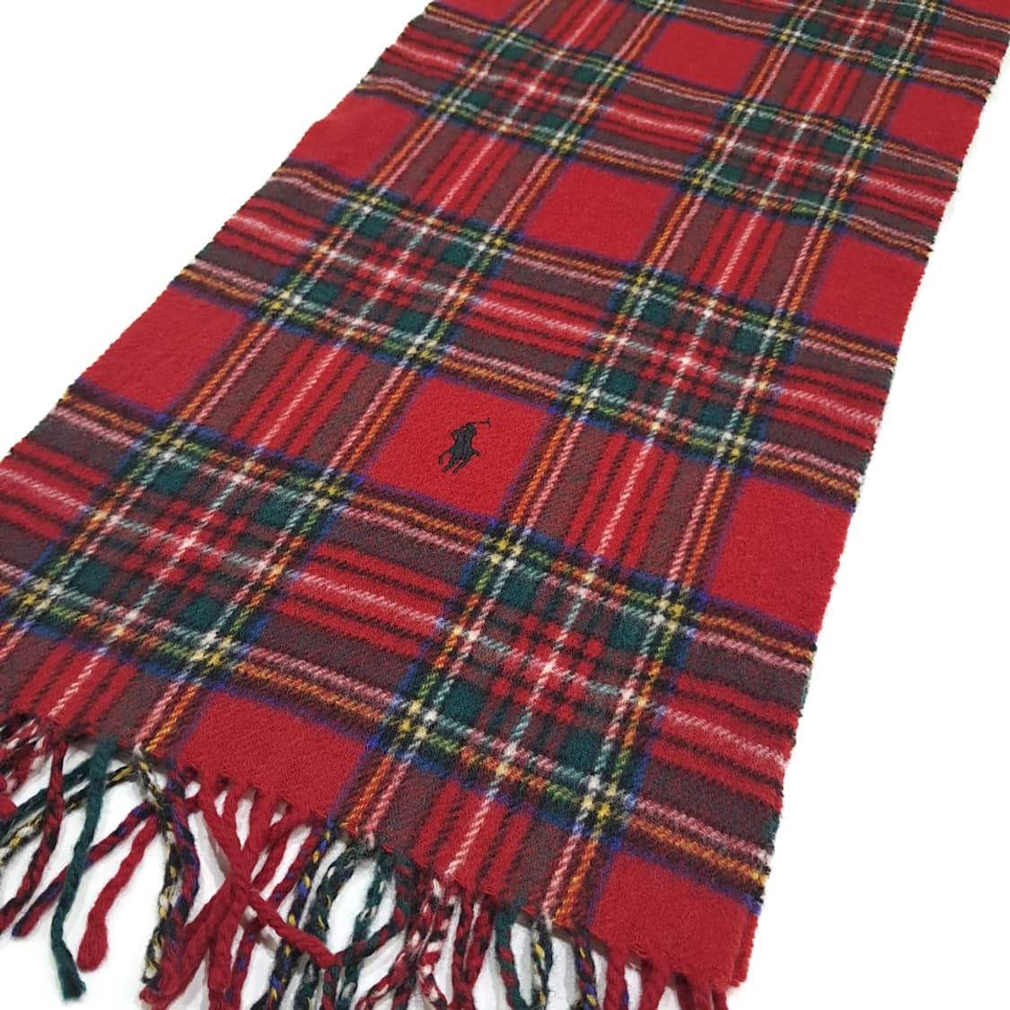 MX377 [Made in Italy] 폴로 램스울 로얄 레드 타탄 체 상품이미지4