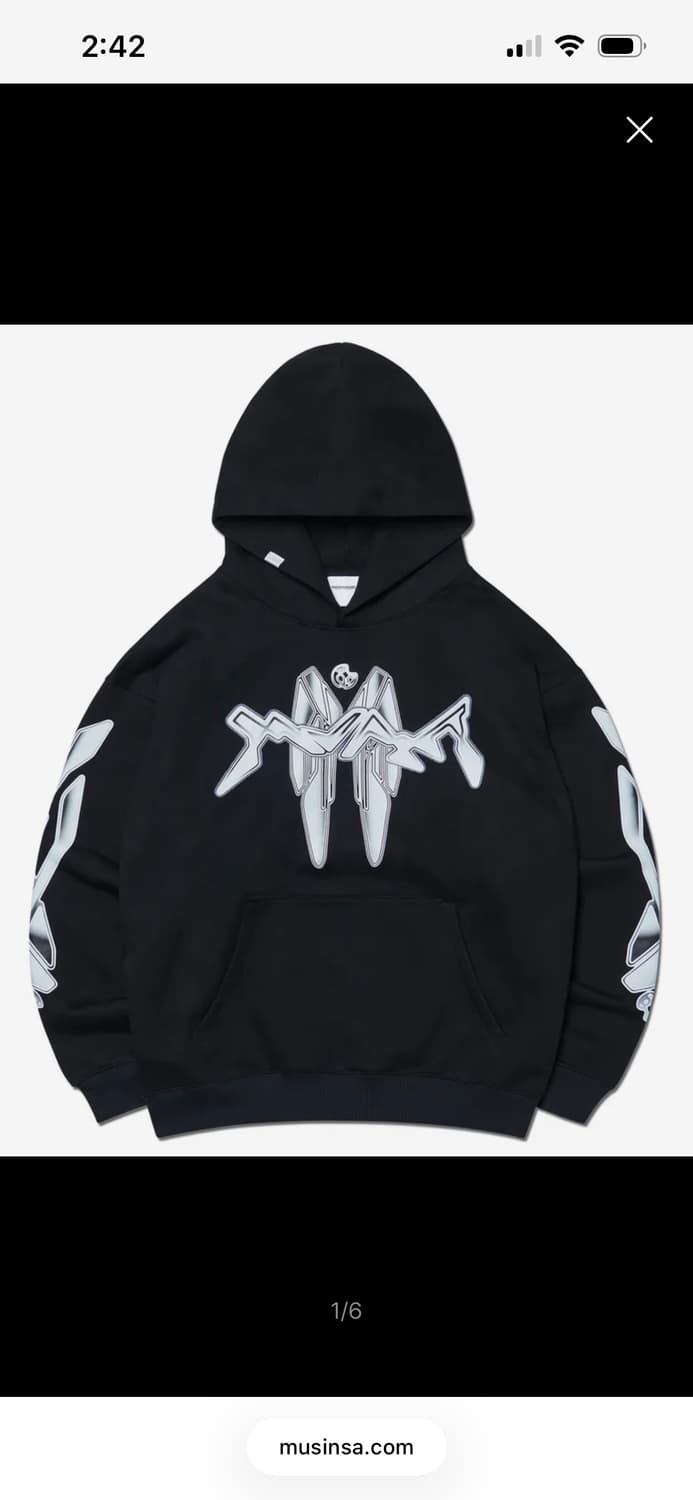 노매뉴얼 cp 후드티 XL 블랙 새상품 상품이미지1