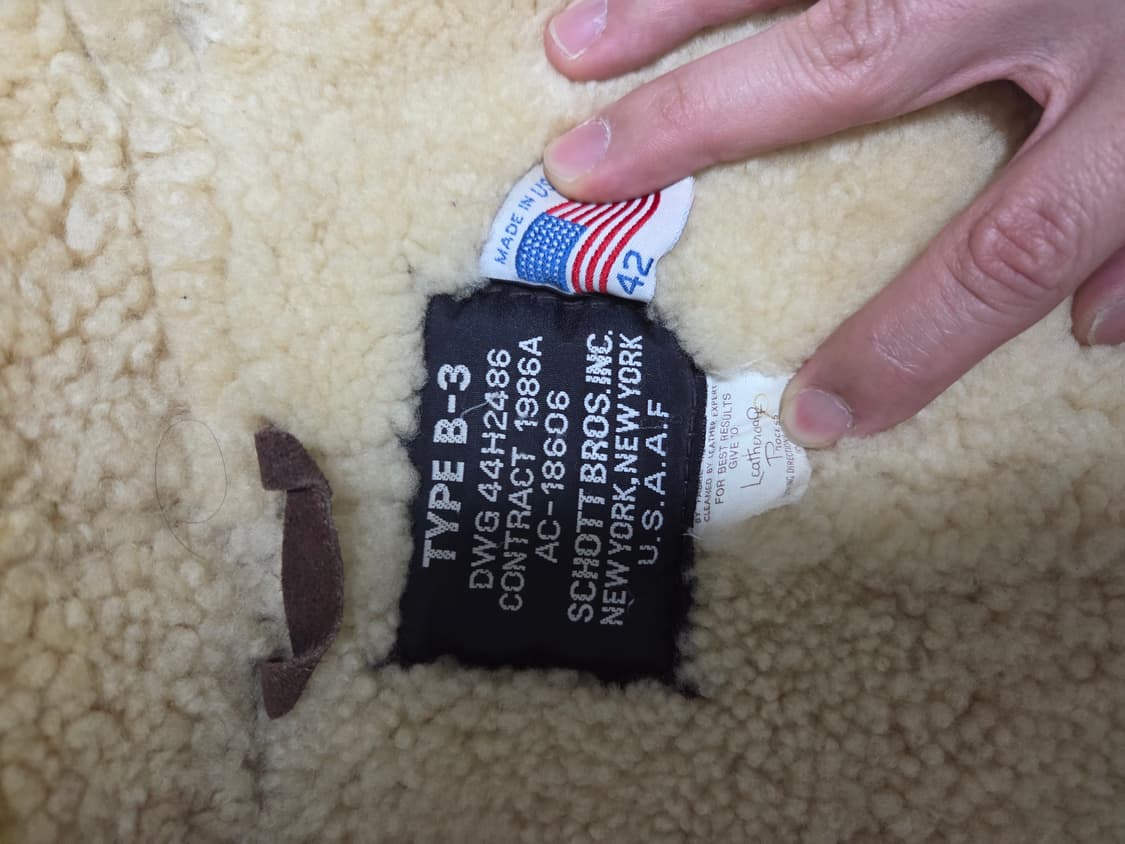 쇼트 b-3 빈티지 무스탕 상품이미지4