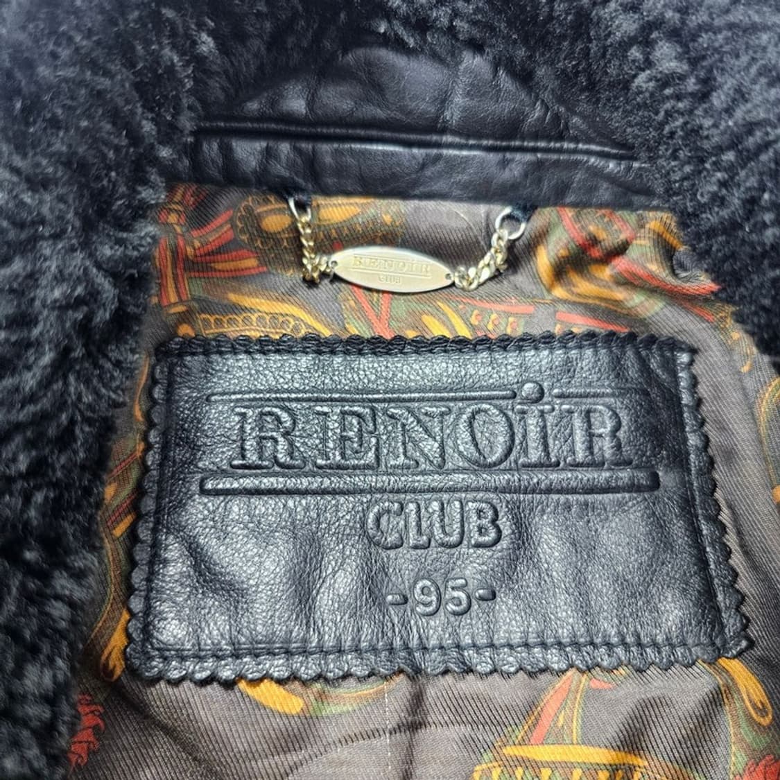 RENOIR CLUB 빈티지 양가죽 자켓 M 상품이미지5