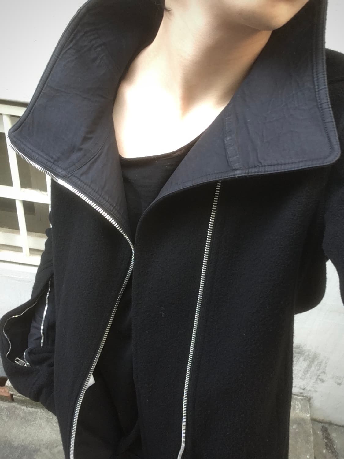 릭오웬스 15FW 스핑크스 튜브웨이 하이넥 코트 상품이미지1