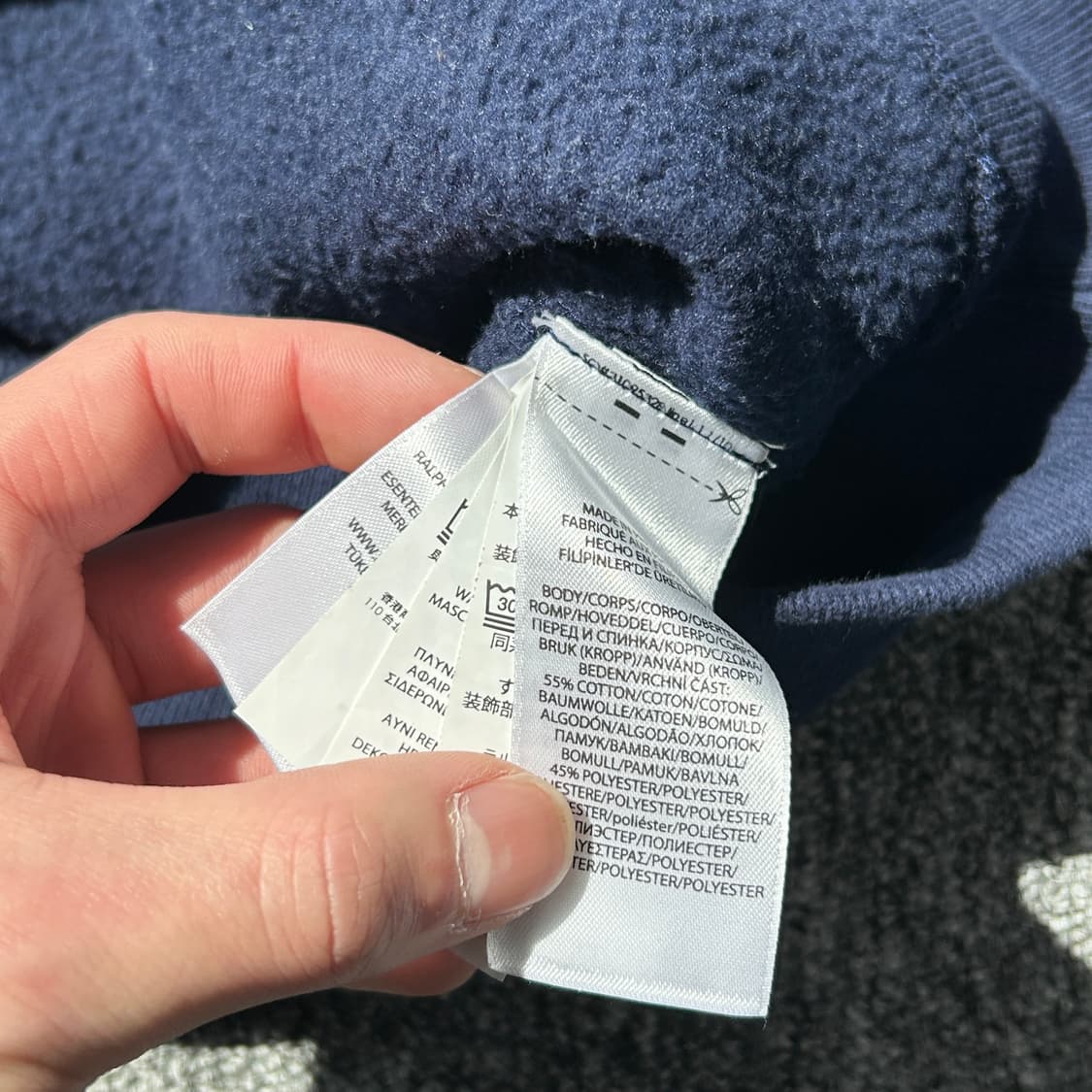 폴로 랄프로렌 베어 네이비 맨투맨 상품이미지8