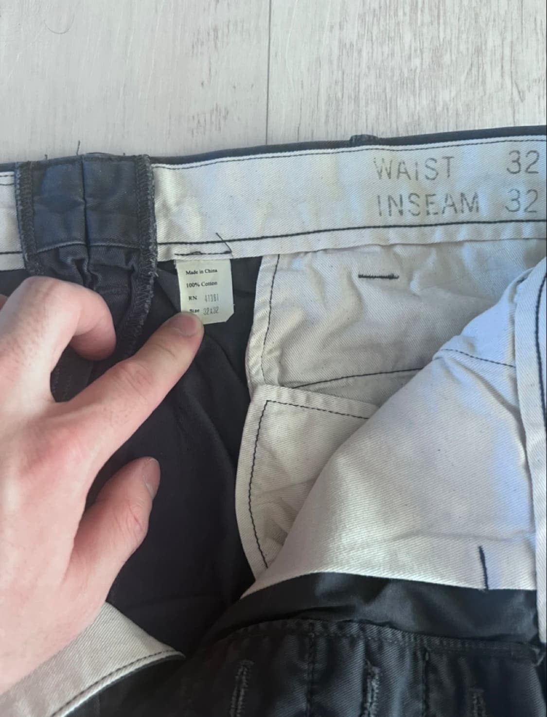 RRL 오피서 치노 팬츠 네이비 블루 32 32 상품이미지2