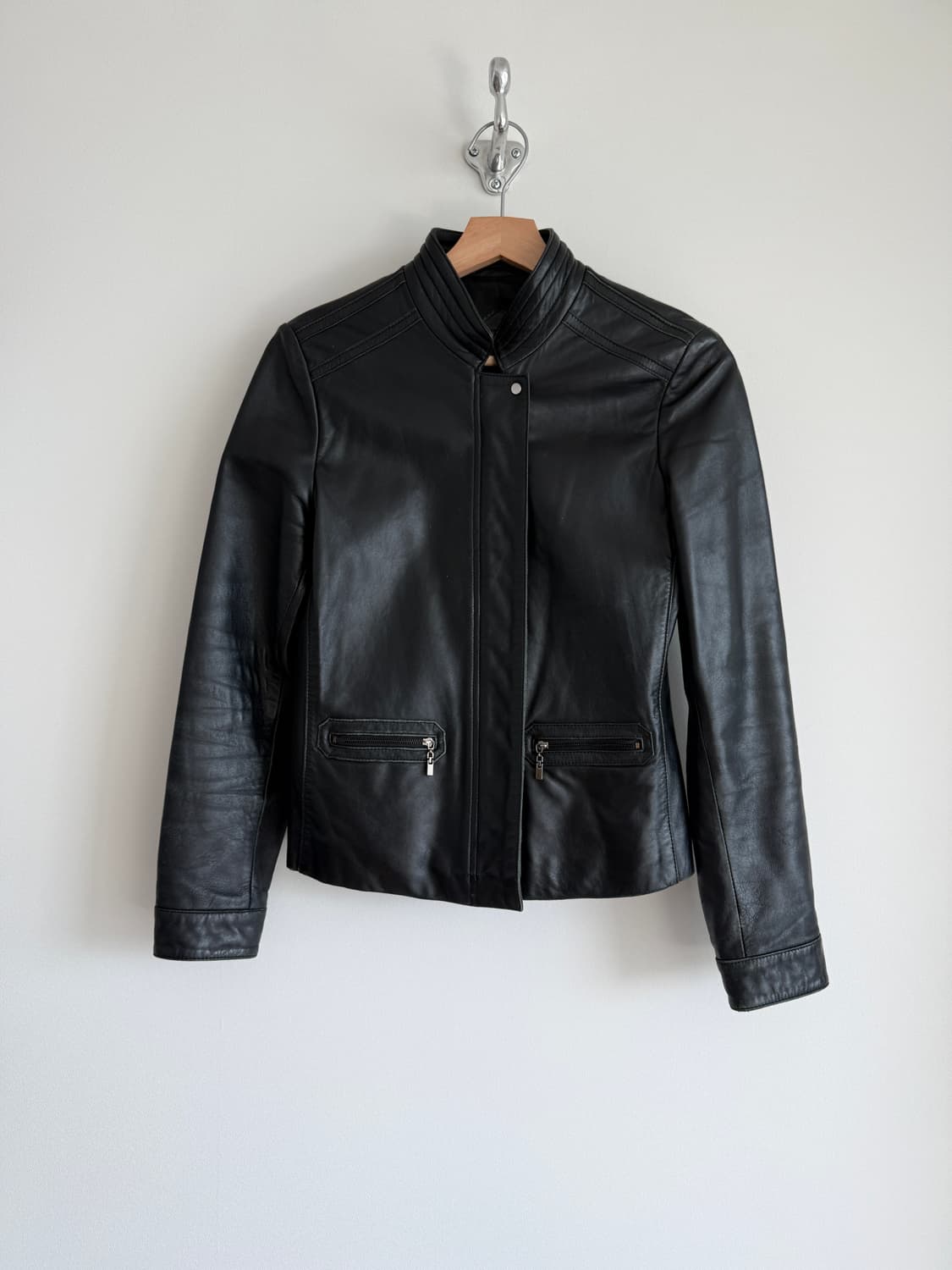 Pre owned 램스킨 가죽자켓 상품이미지2