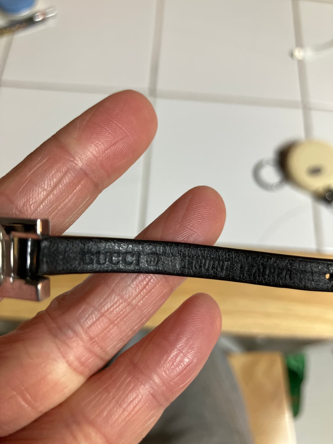 구찌 정품 3900L 슬림 스트랩 블랙 손목시계 상품이미지7