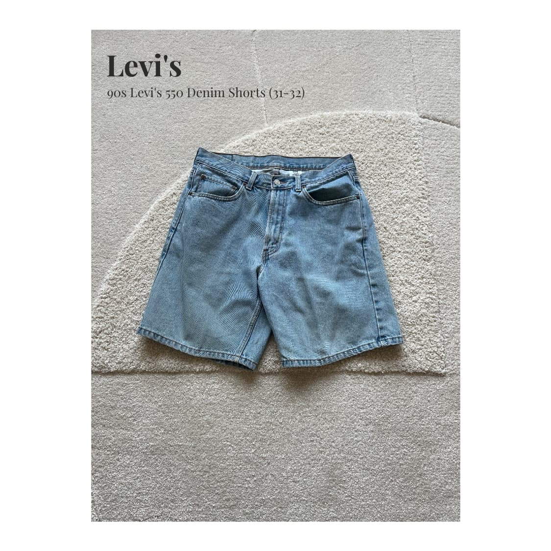90s Levi's 550 데님 쇼츠 (31-32) 상품이미지1
