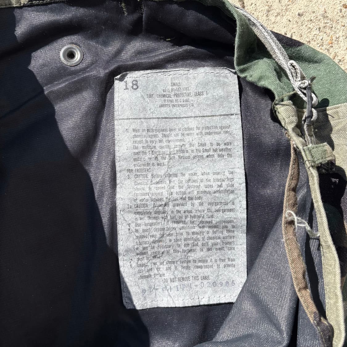 (M) 90s US army 밀리터리 우드랜드 카모 상하의 세트 상품이미지8