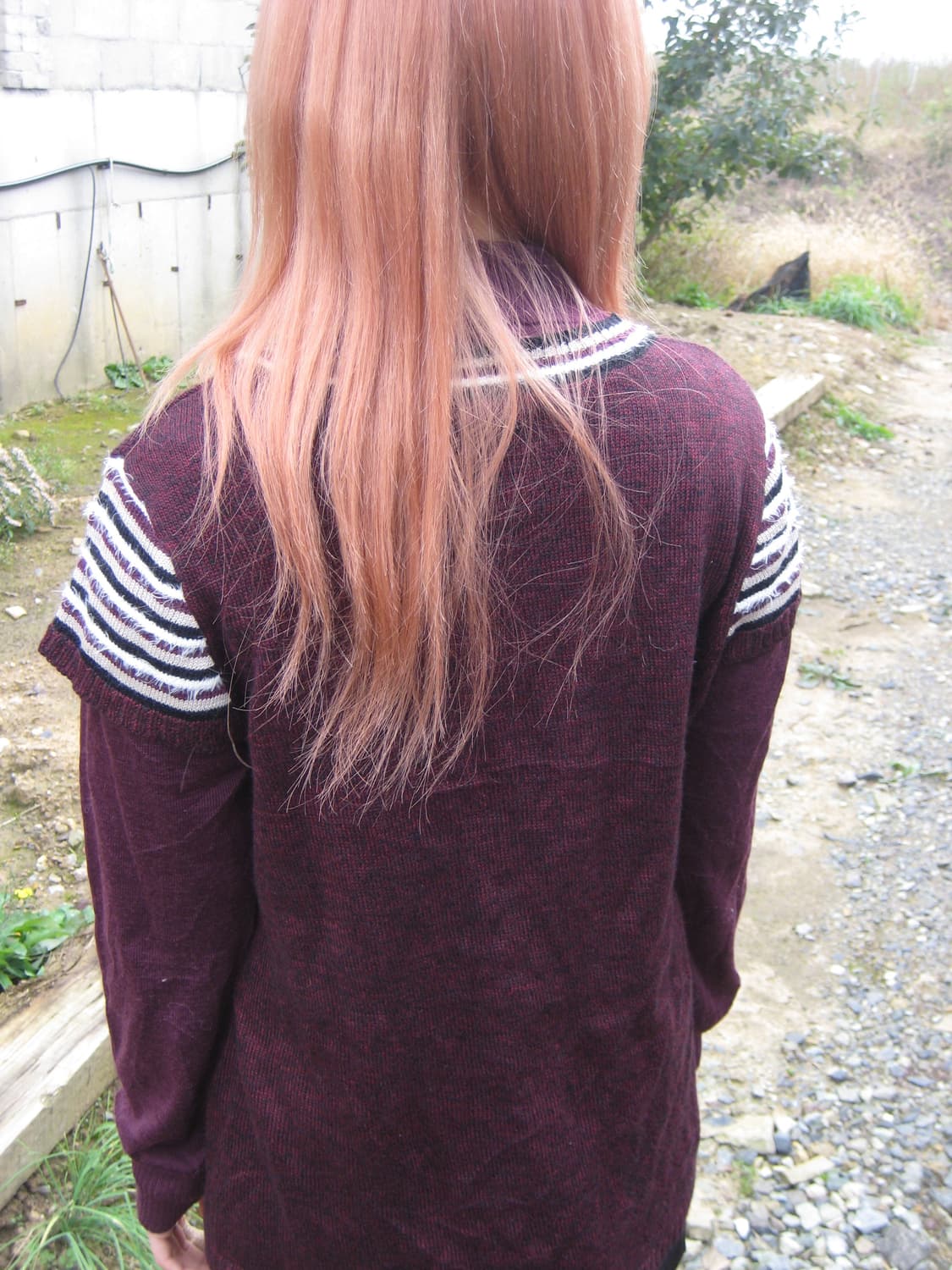 Japanese Vintage purple flower knit 상품이미지2