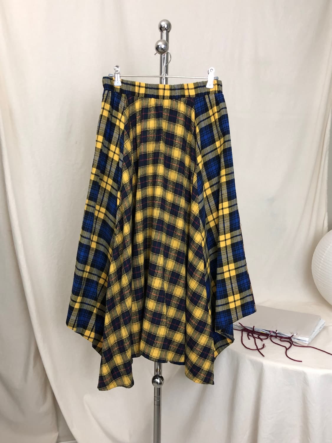 Spray Premium Checked Skirt 상품이미지4