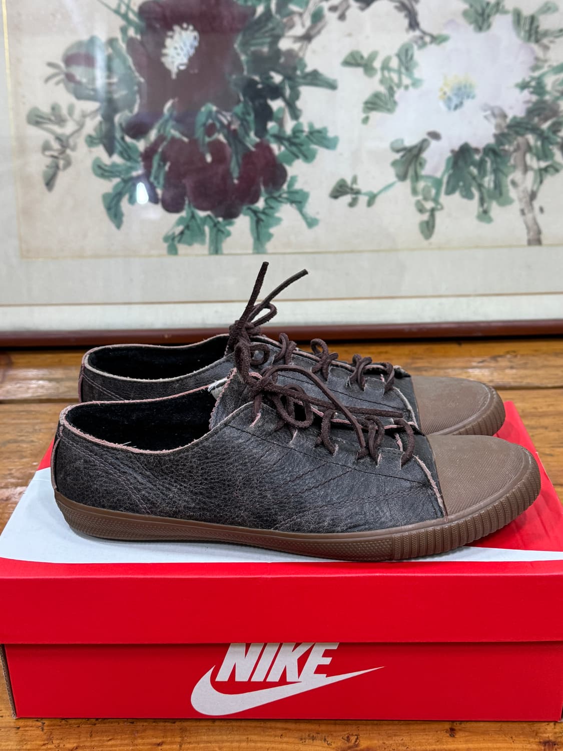 트레통 가죽 스니커즈 사이즈 270 UK8 상품이미지1