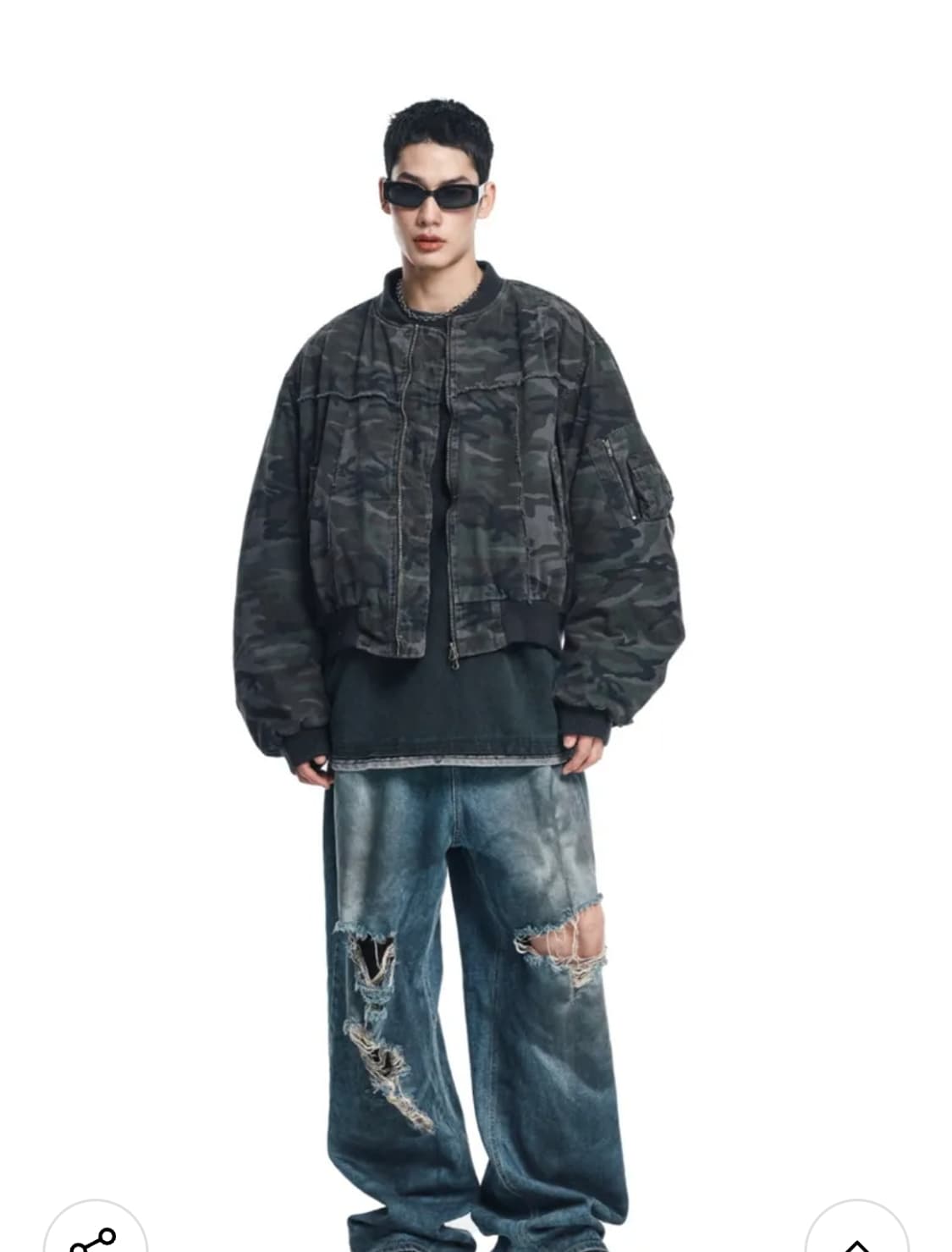이지노이지 카모 봄버자켓 상품이미지2