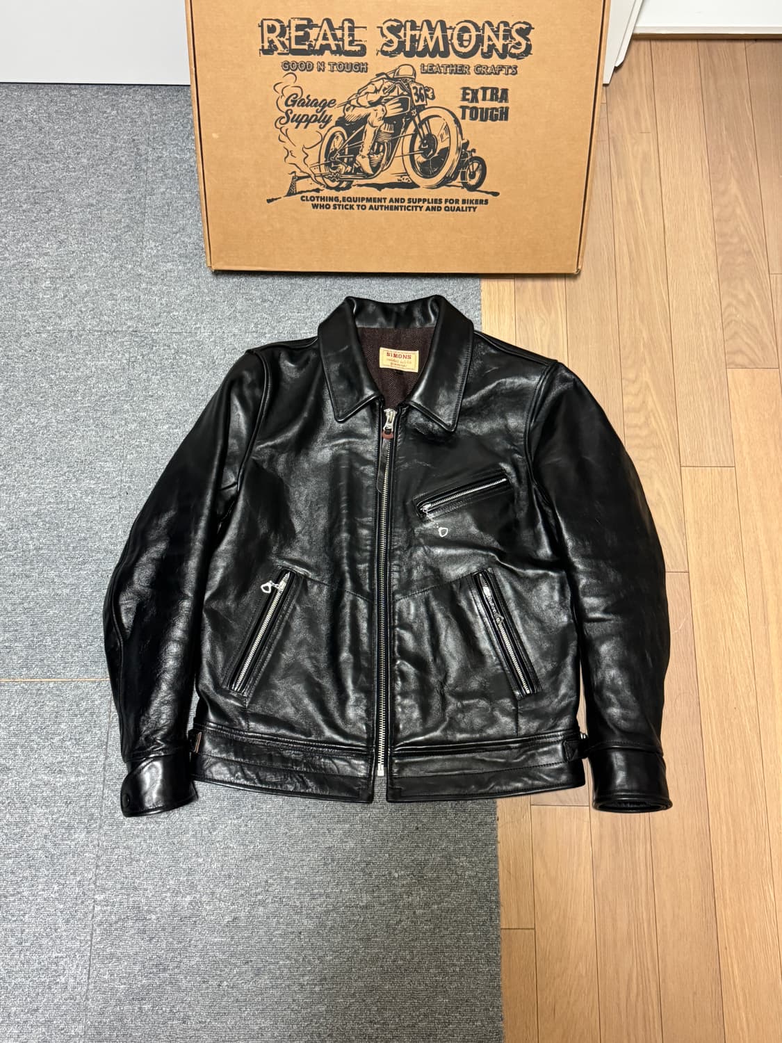 리얼시몬스 중홀랜드 홀스하이드 레더자켓 L 상품이미지1