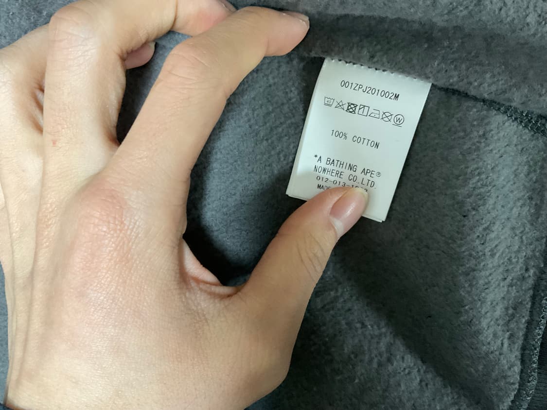 베이프 흑계 후드집업 /M 상품이미지8