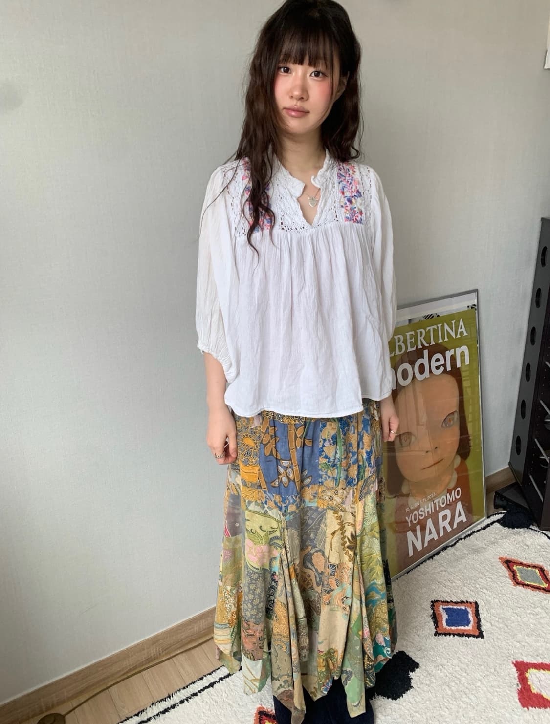 ethnic patchwork skirt 상품이미지2