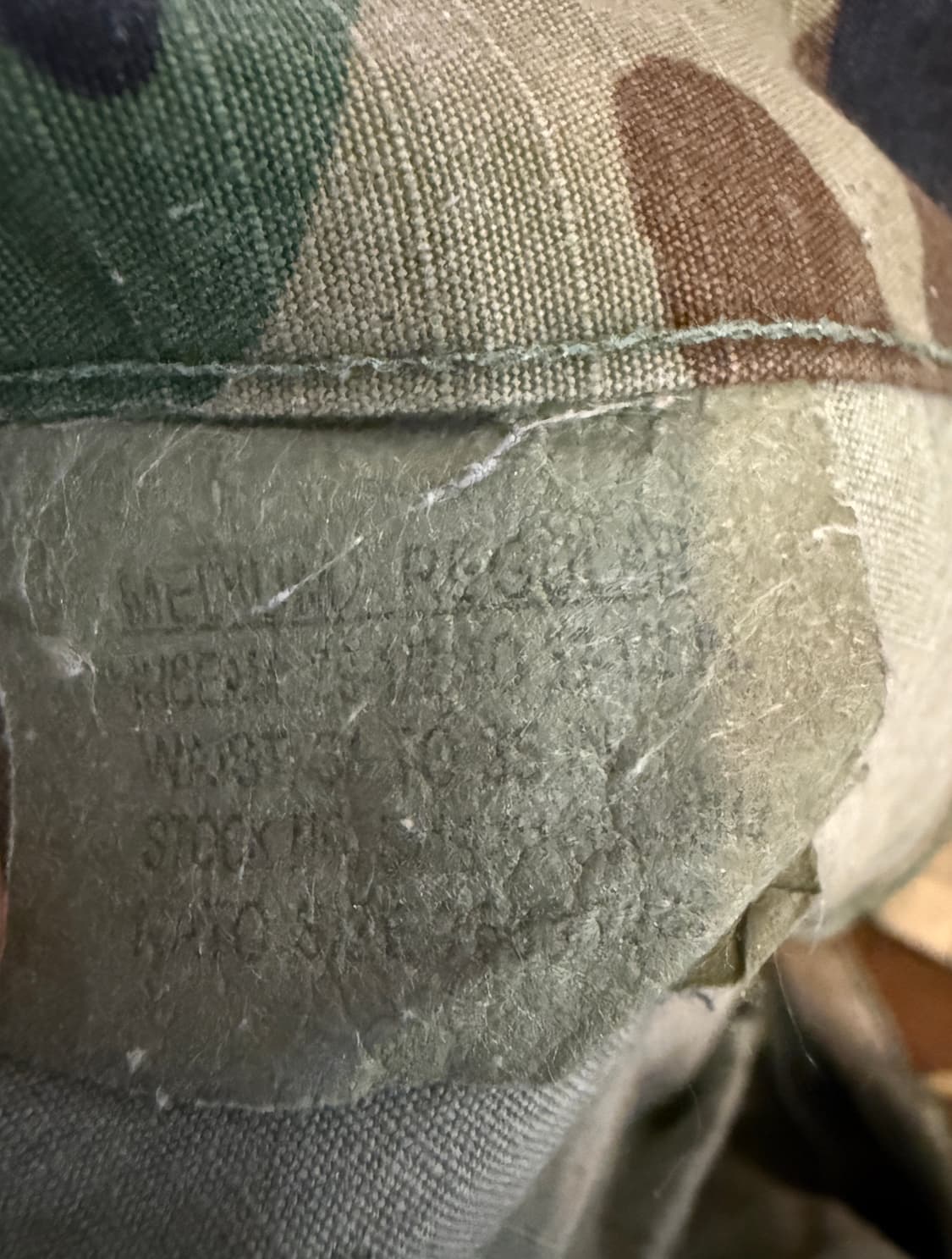 오리지널 밀리터리 립스탑 카모팬츠 M/Regular 상품이미지3