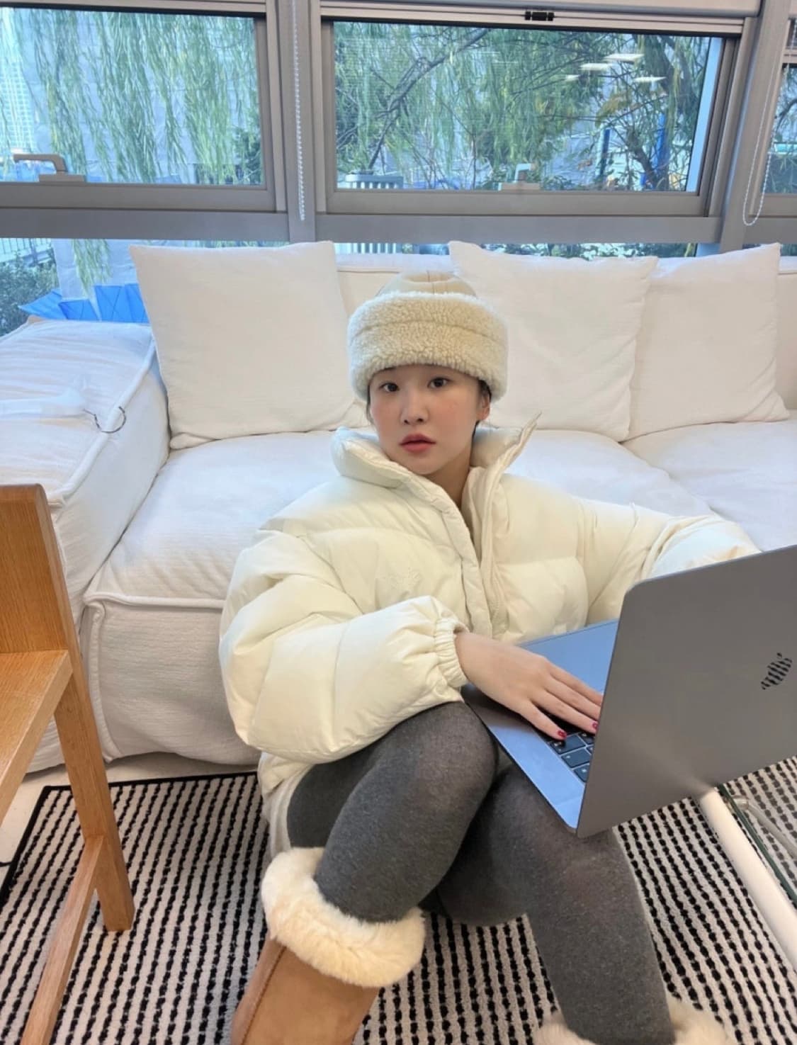 시눈 Puffer Jacket 패딩 아이보리 상품이미지2