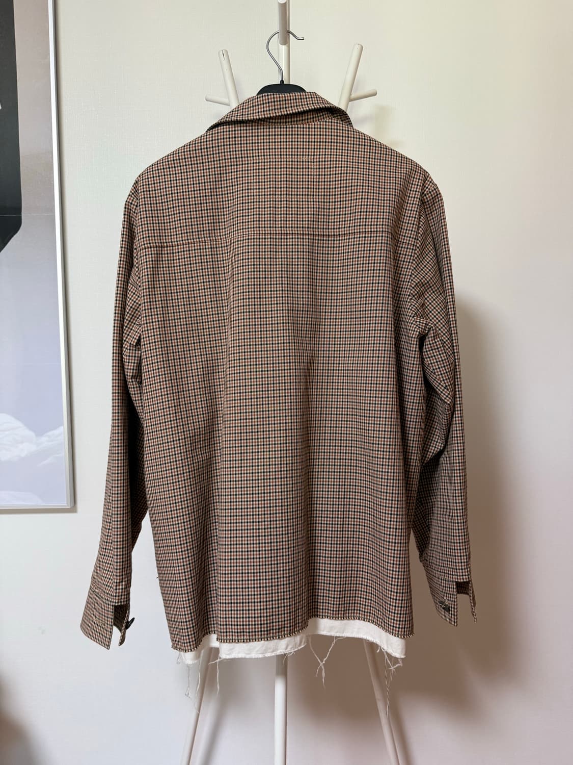 체크 울 자켓 상품이미지6