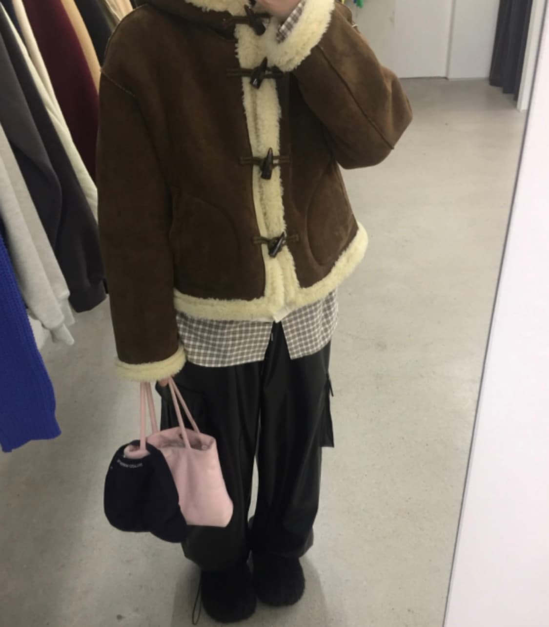 더플 스웨이드 무스탕 상품이미지1