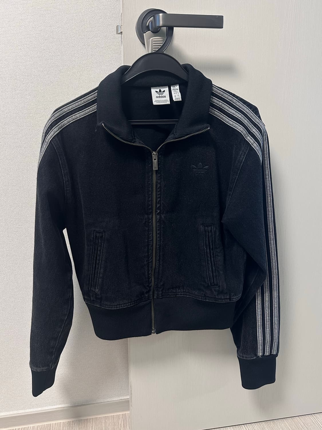 아디다스 데님 트랙탑 크롭 xs 상품이미지1